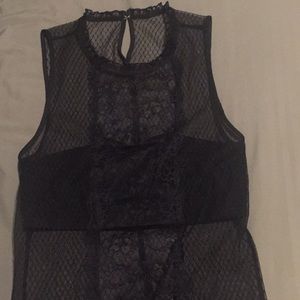 Express lace top with attached bandeau